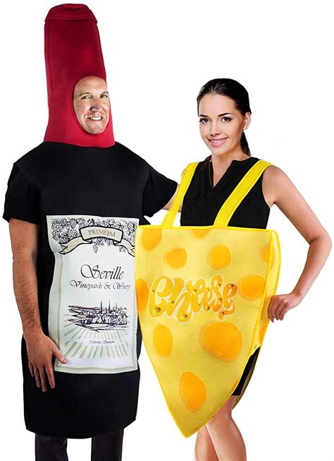 wine and cheese costume|Adult Wine and Cheese Couples Costume .